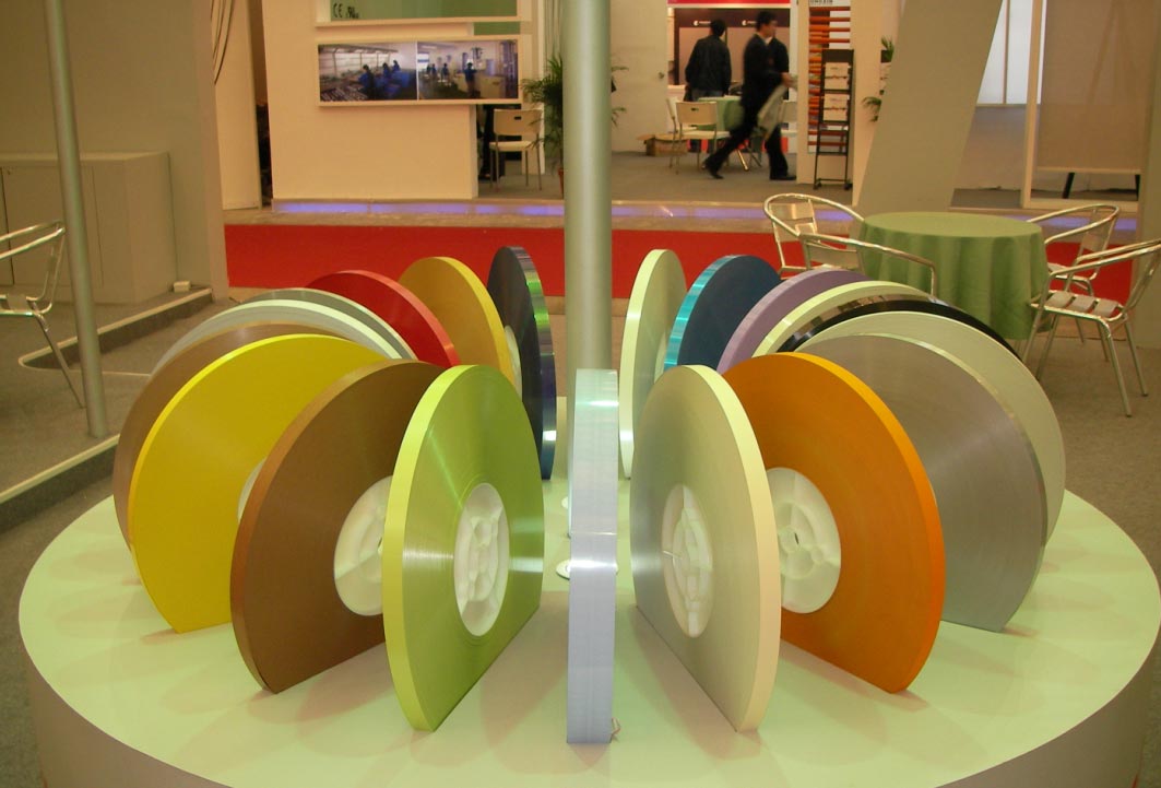 Colored aluminum strip